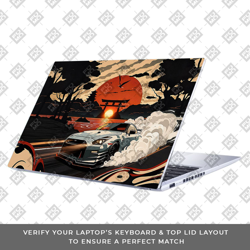 Samurai Rising Sun GTR Asus Vivobook 15 X1502VA Laptop Skin