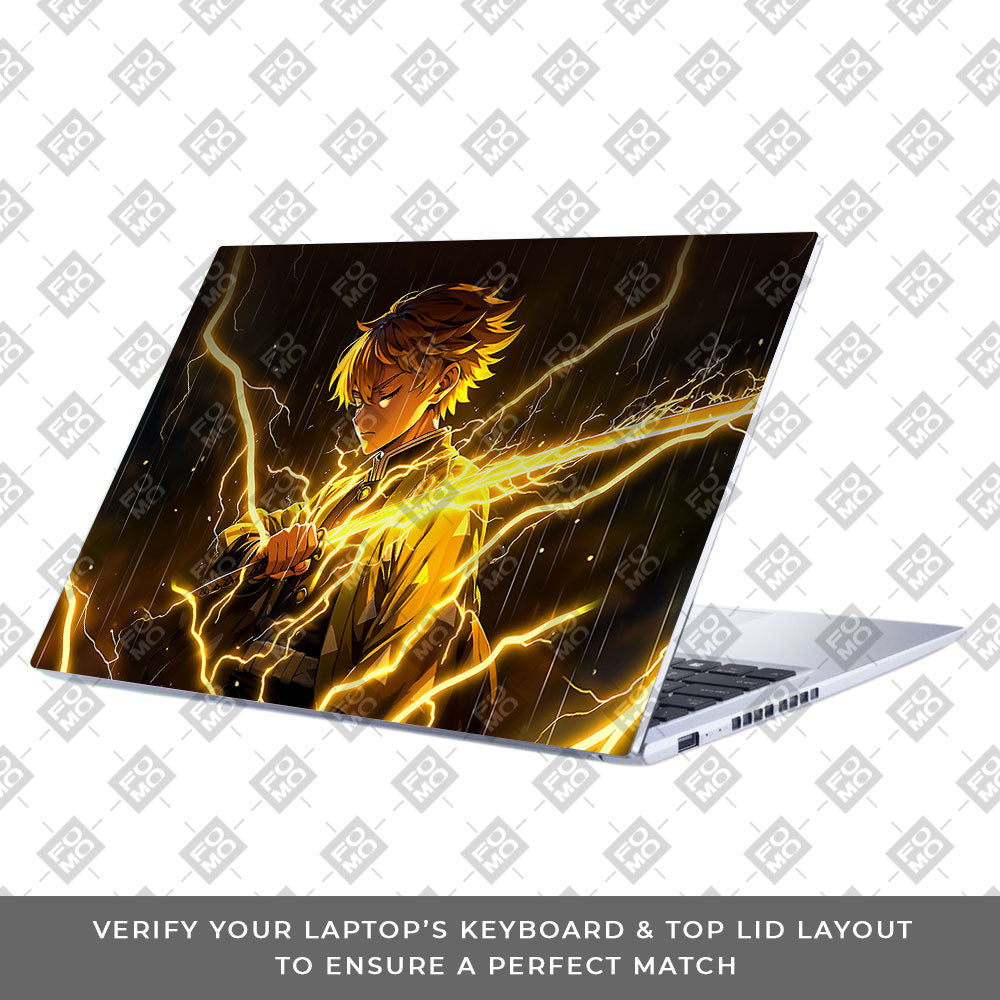 Thunder Soul Lightning Zenitsu Asus Vivobook 15 X1502VA Laptop Skin