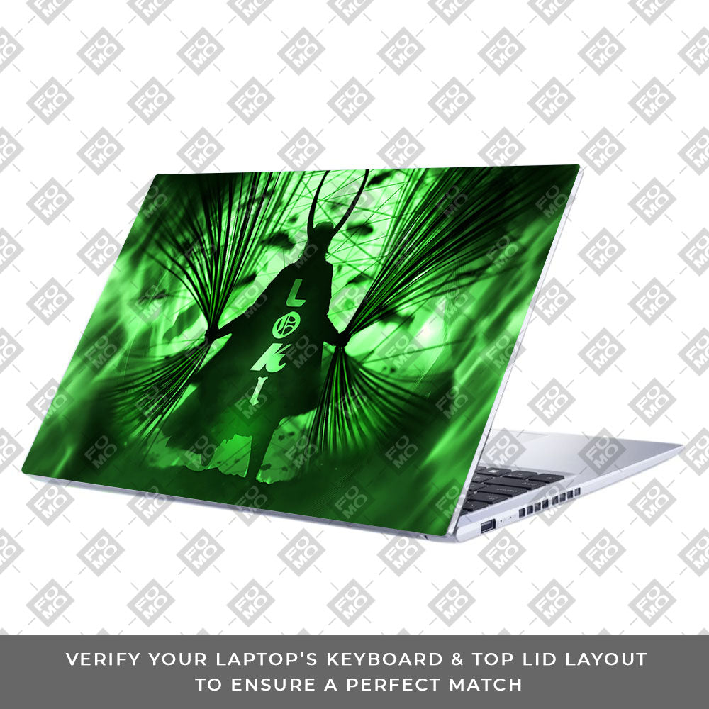 Loki's Green Aura Asus Vivobook 15 X1502VA Laptop Skin