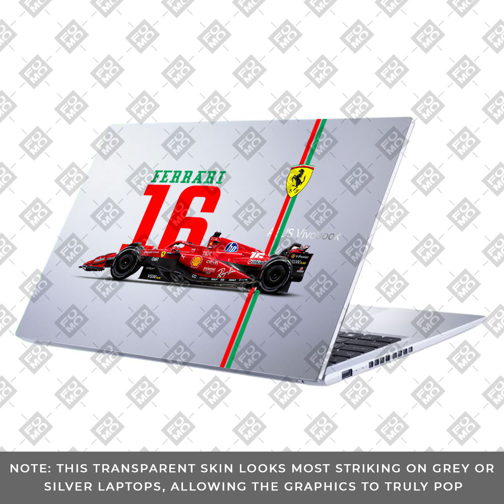 Transparent Ferrari Flame Asus VivoBook 15 X1502VA Laptop Skin