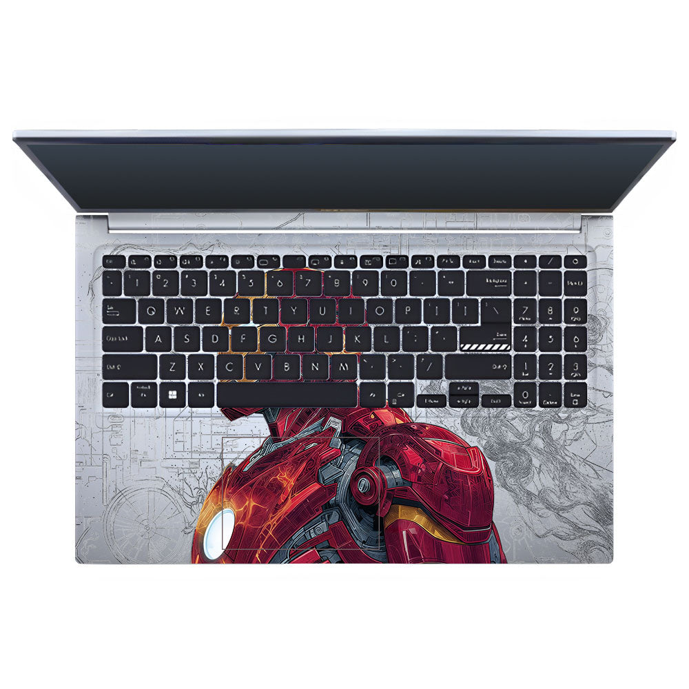 Transparent Futuristic Iron Man Asus VivoBook 15 X1502VA Laptop Skin