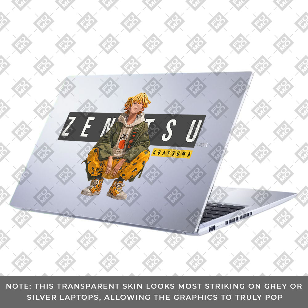 Transparent Zenitsu Agatsuma Asus VivoBook 15 X1502VA Laptop Skin