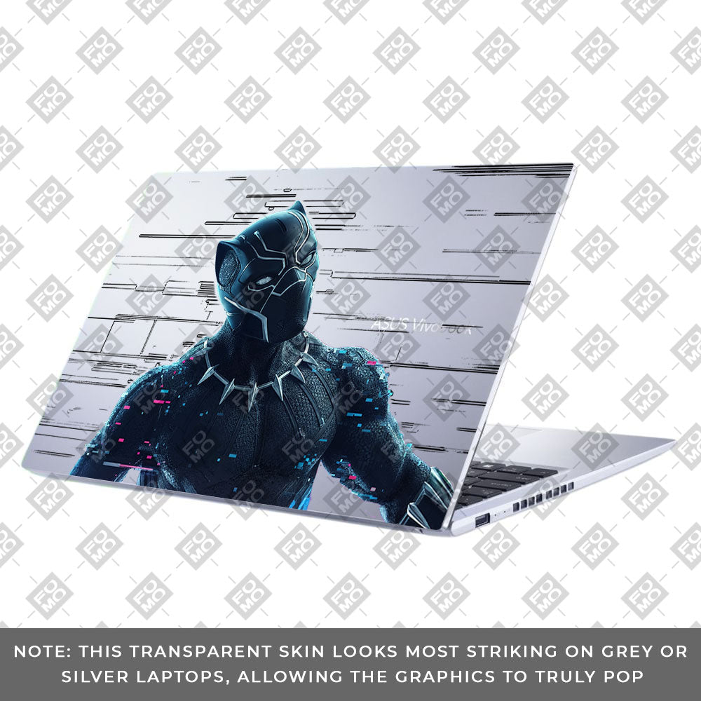 Transparent Glitchborne Panther Asus VivoBook 15 X1502VA Laptop Skin