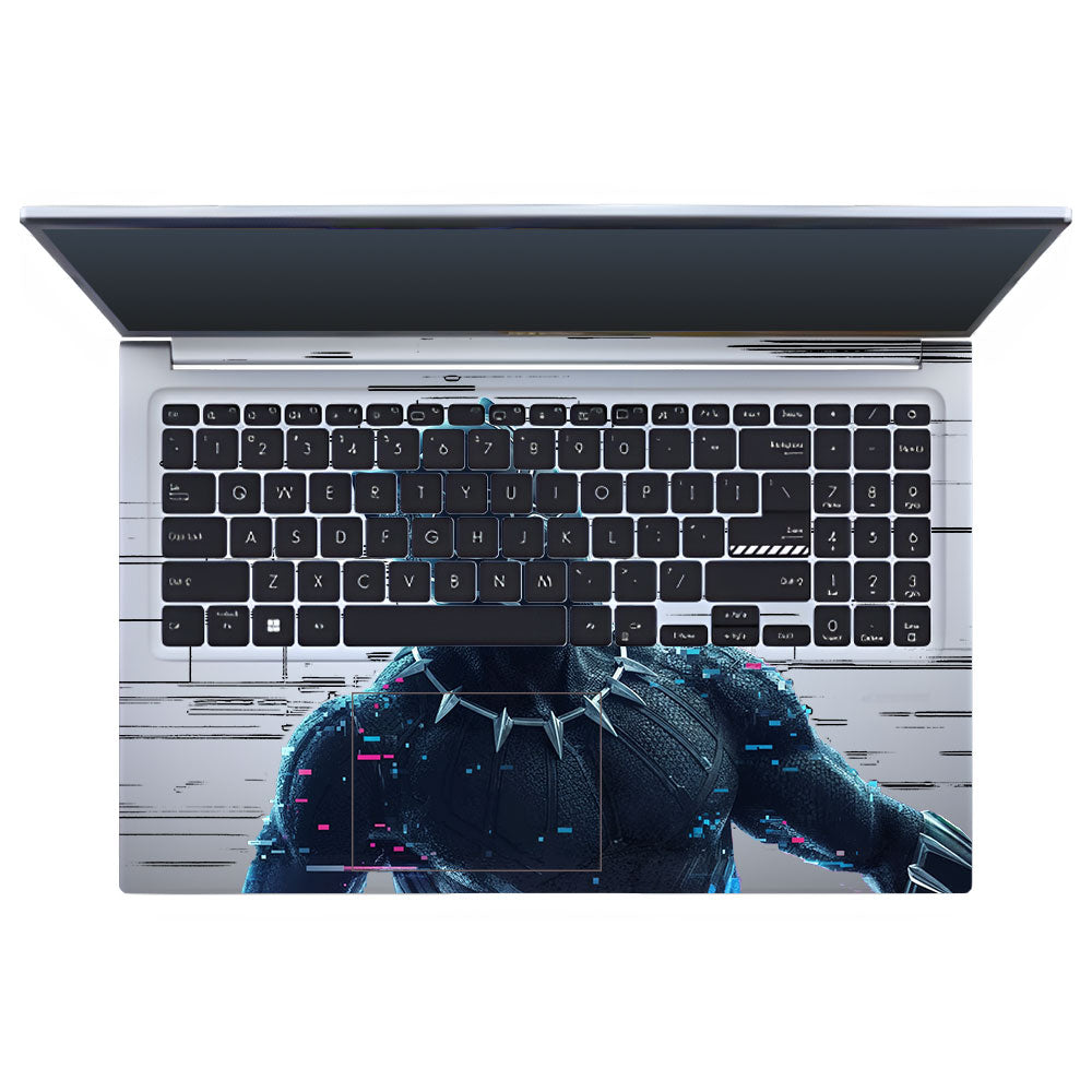 Transparent Glitchborne Panther Asus VivoBook 15 X1502VA Laptop Skin