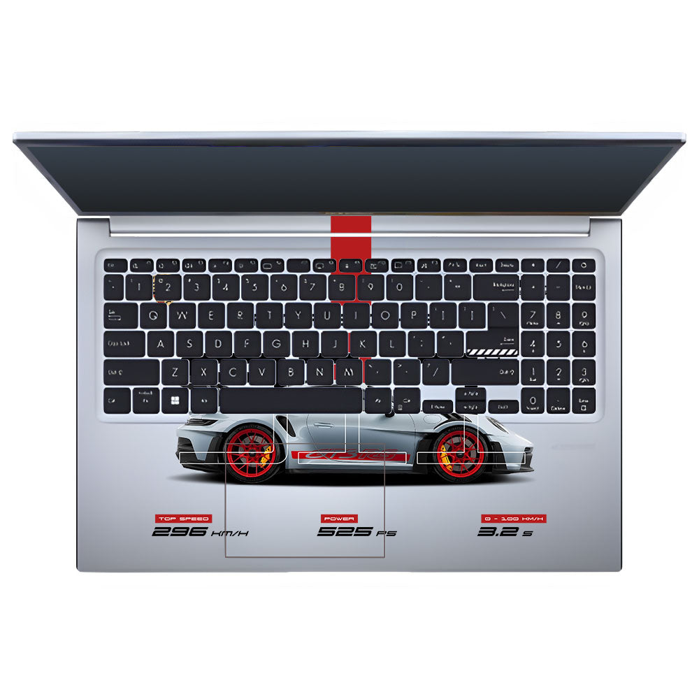 Transparent Porsche 911 GT3 RS Asus VivoBook 15 X1502VA Laptop Skin
