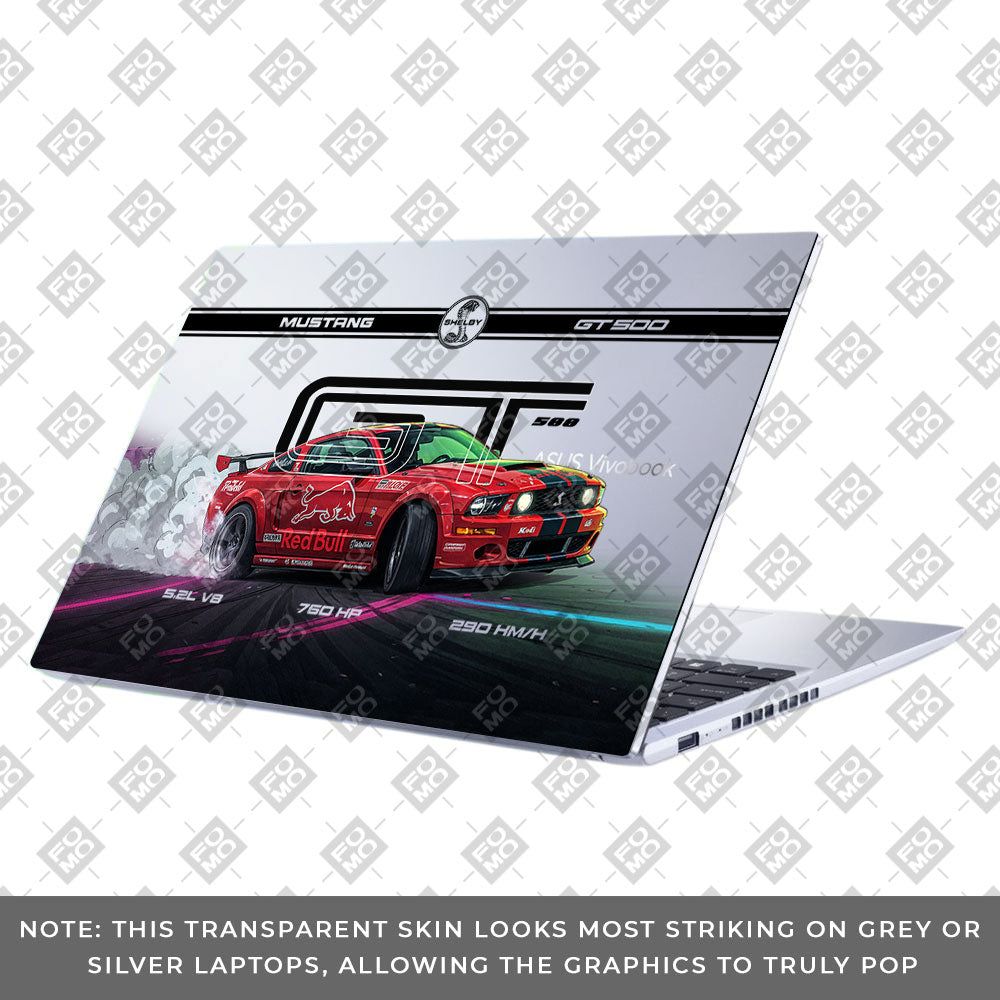 Transparent Shelby GT500 Red Bull Venom Asus VivoBook 15 X1502VA Laptop Skin