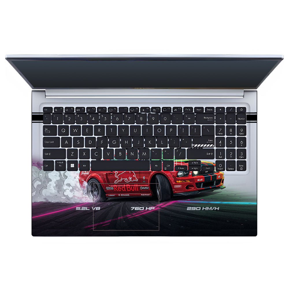 Transparent Shelby GT500 Red Bull Venom Asus VivoBook 15 X1502VA Laptop Skin