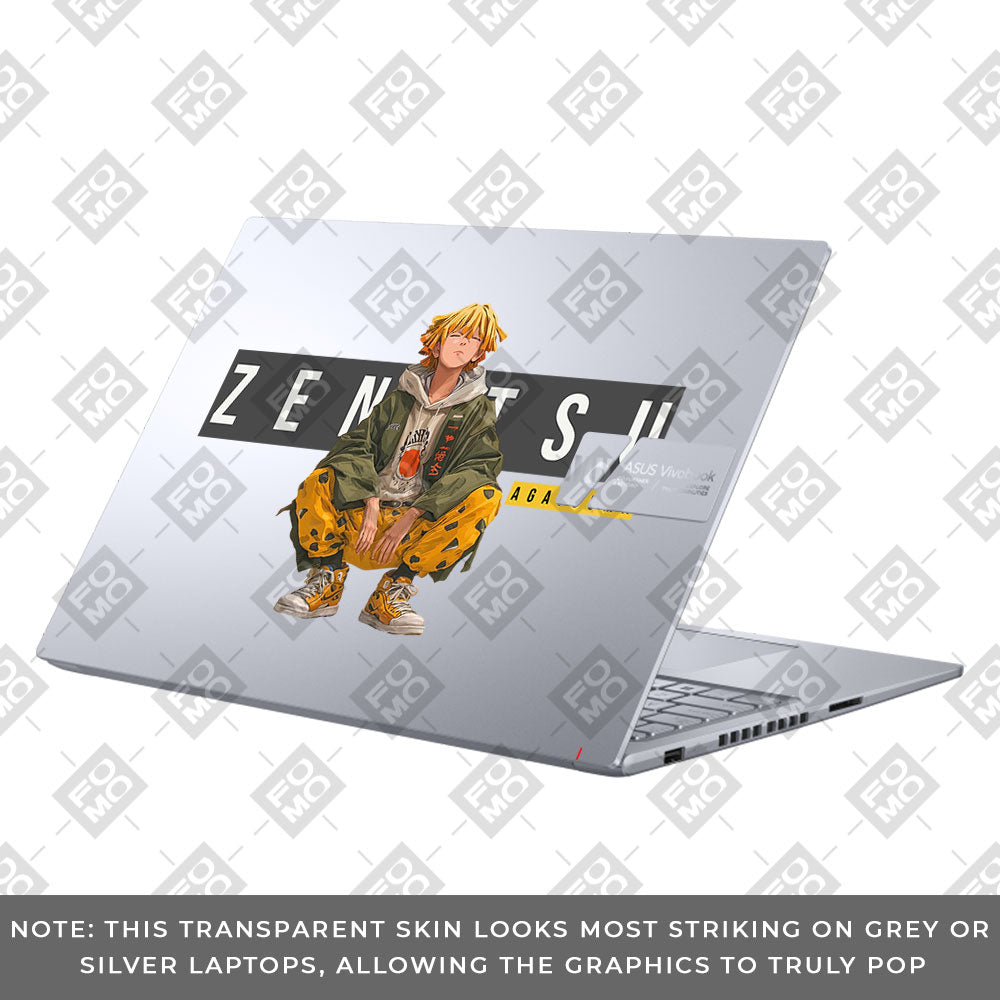 Transparent Zenitsu Agatsuma Asus VivoBook 16X K3605 Laptop Skin