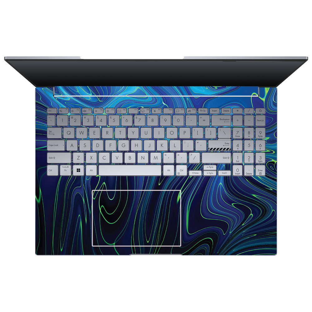 Cobalt Liquid Design Asus VivoBook 16X K3605 Laptop Skin