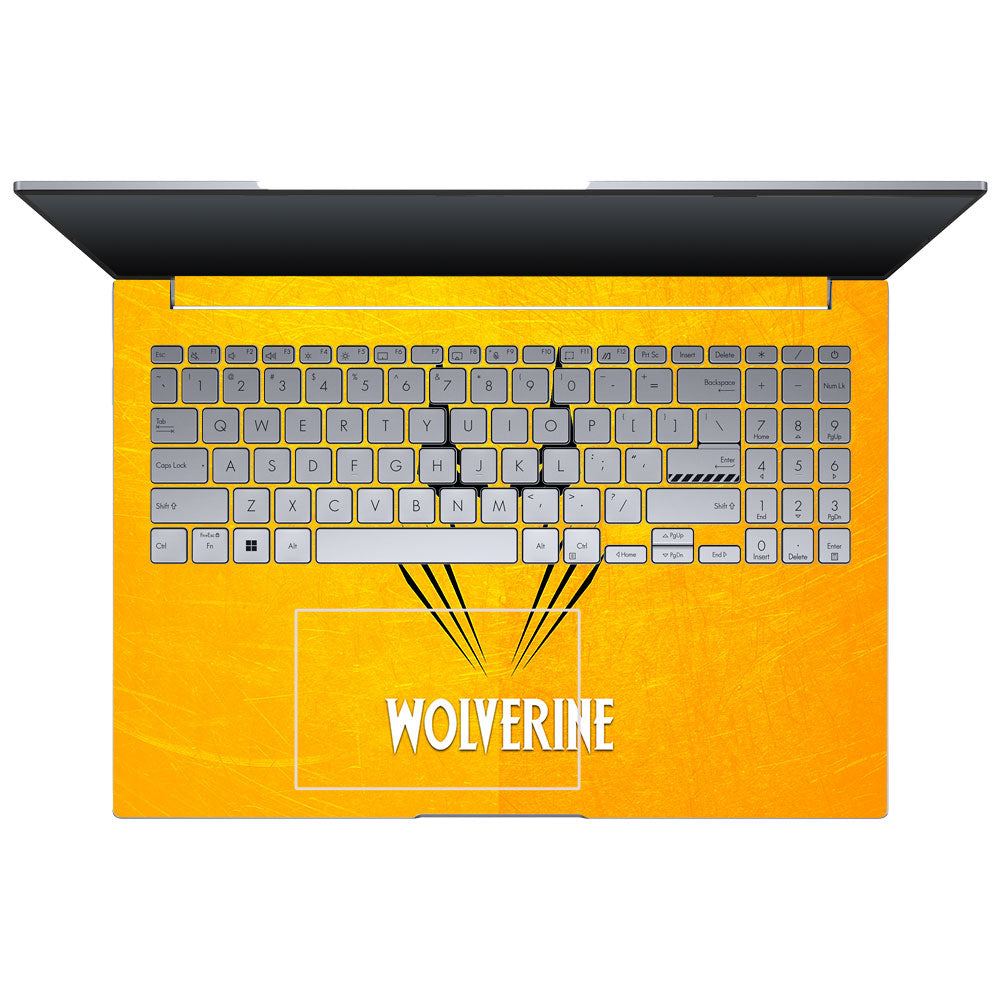 Wolverine with Yellow Background Asus VivoBook 16X K3605 Laptop Skin