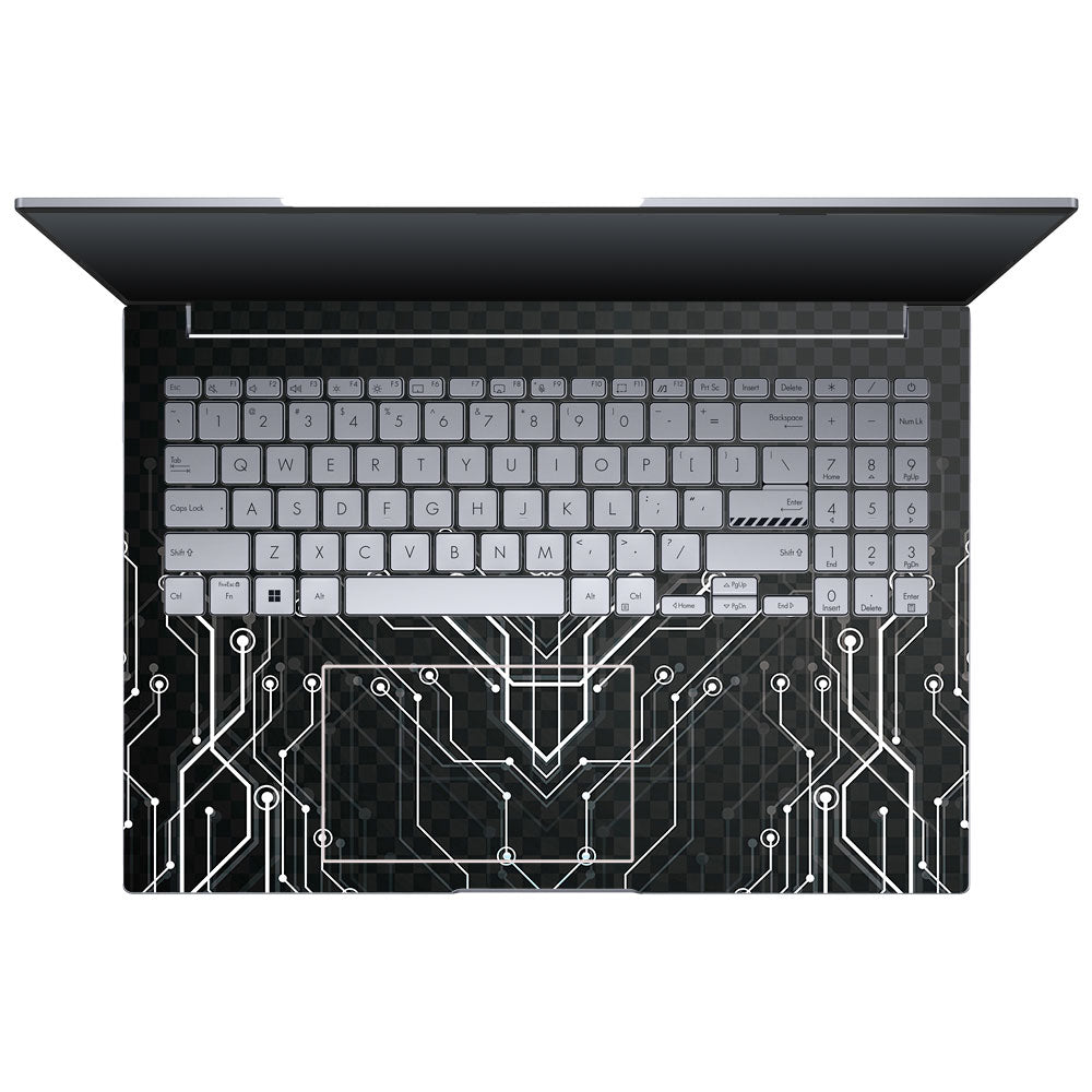 Black Digital Circuit Asus VivoBook 16X K3605 Laptop Skin