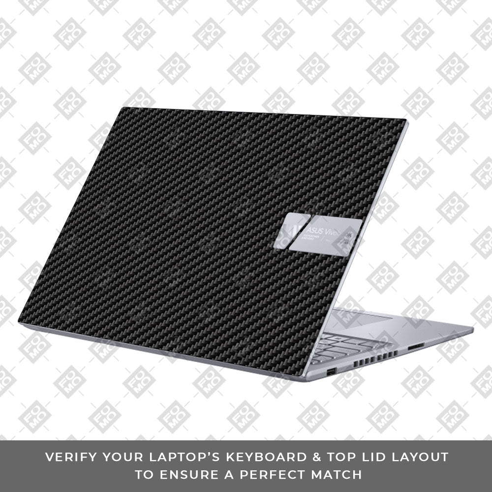 Textured Carbon Fibre Asus VivoBook 16X K3605 Laptop Skin