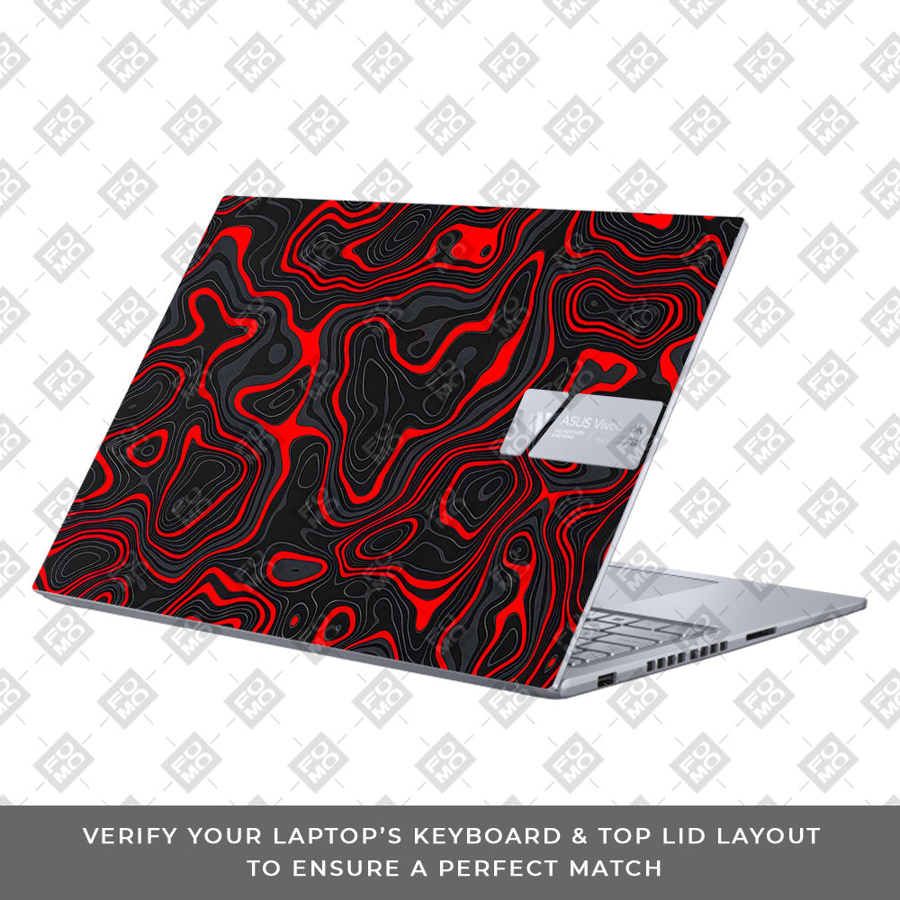 Crimson Waves Asus VivoBook 16X K3605 Laptop Skin