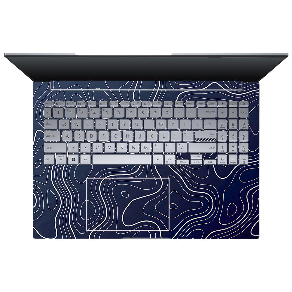 Fluid Lines Design Asus VivoBook 16X K3605 Laptop Skin
