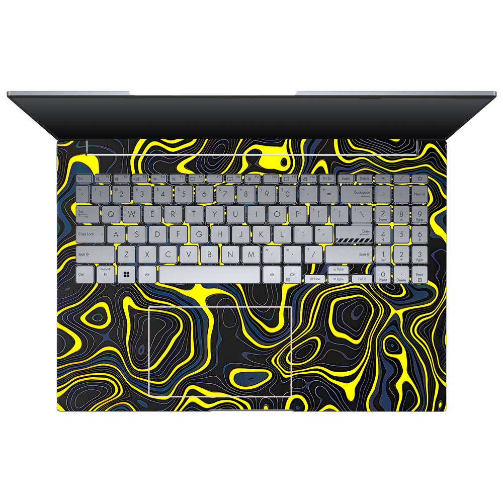 Neon Lava Contours Asus VivoBook 16X K3605 Laptop Skin