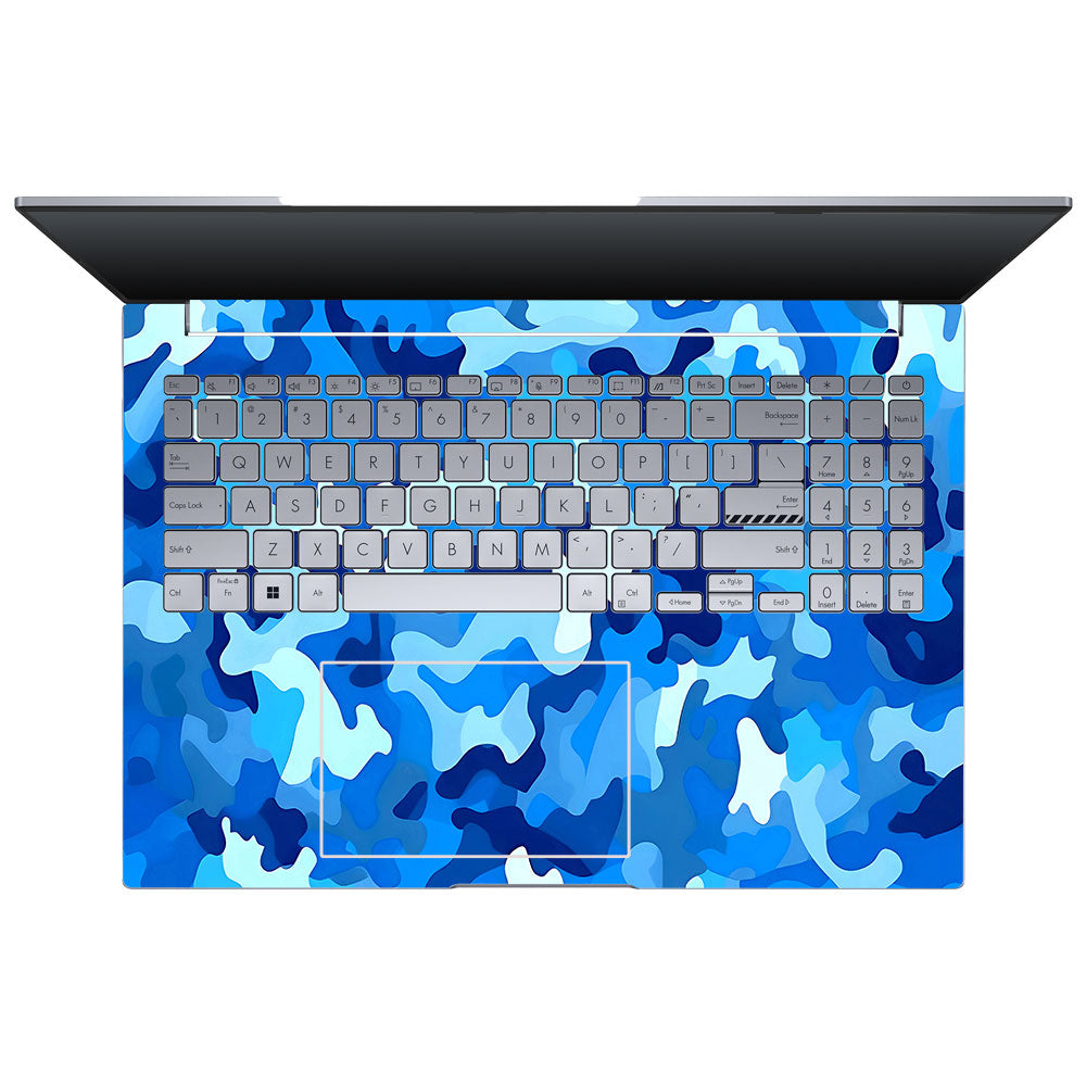 Arctic Blue Camo Pattern Asus VivoBook 16X K3605 Laptop Skin