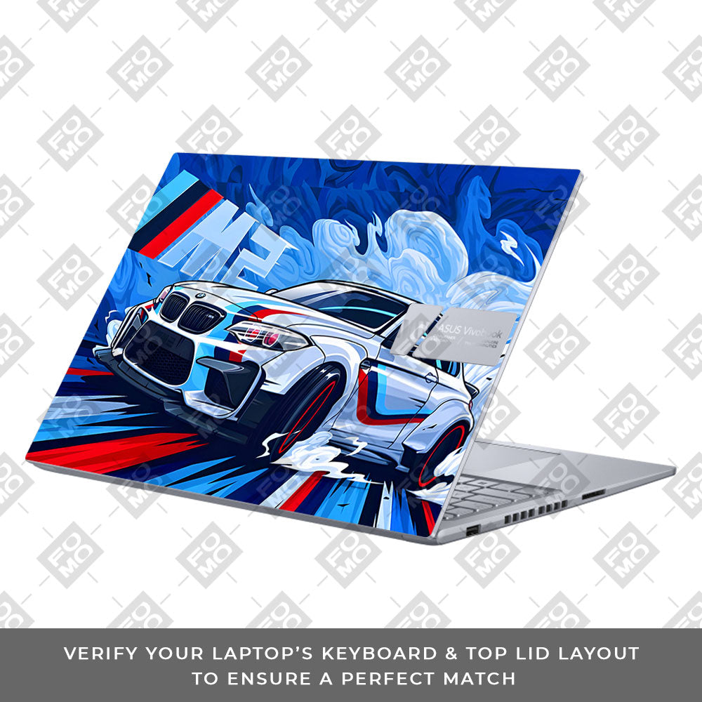 BMW M2 Asus VivoBook 16X K3605 3D Laptop Skin