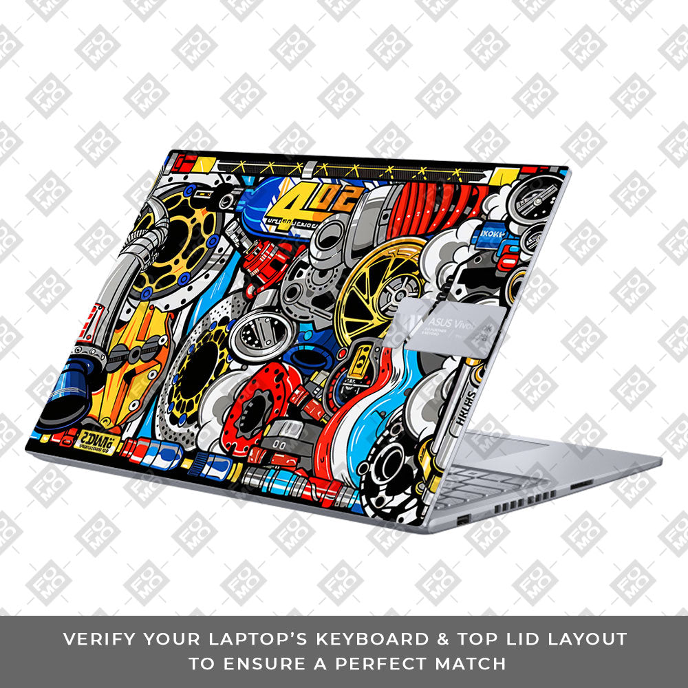 Mechanical Chaos Asus VivoBook 16X K3605 Laptop Skin