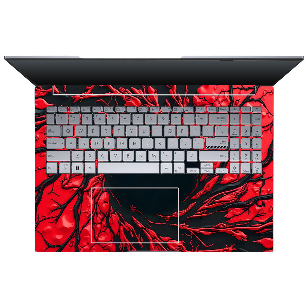 Spiderman Web Red Asus VivoBook 16X K3605 Laptop Skin