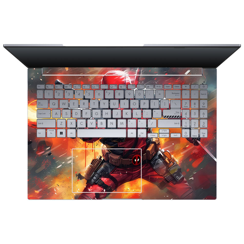Deadpool in Action Asus VivoBook 16X K3605 Laptop Skin