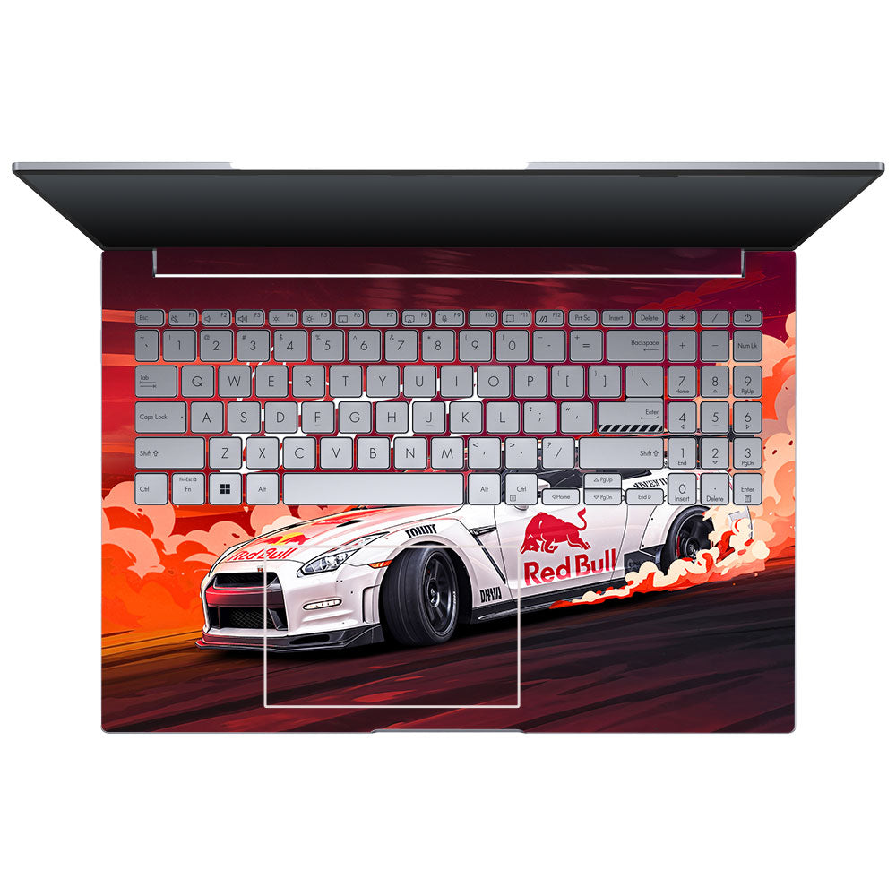 Nissan GTR Red Bull Drift Fury Asus VivoBook 16X K3605 3D Laptop Skin