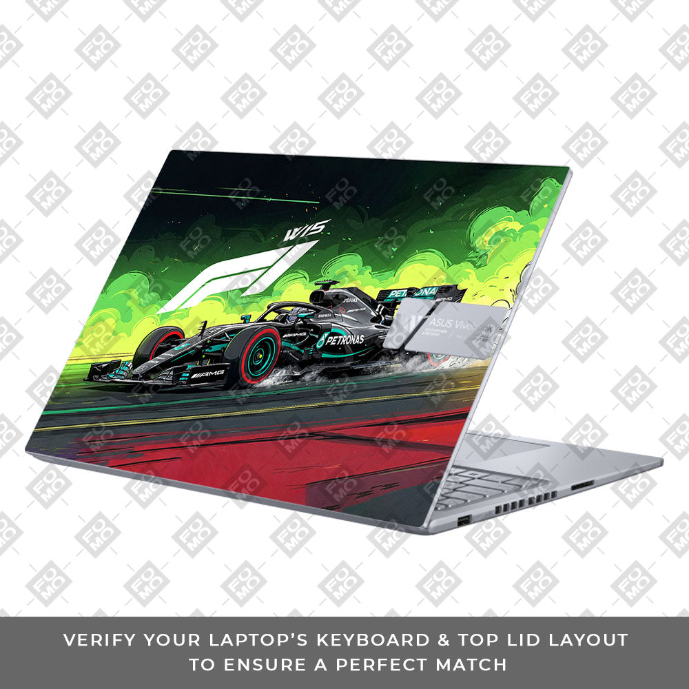 W15 F1 Red Bull x AMG Velocity Asus VivoBook 16X K3605 Laptop Skin
