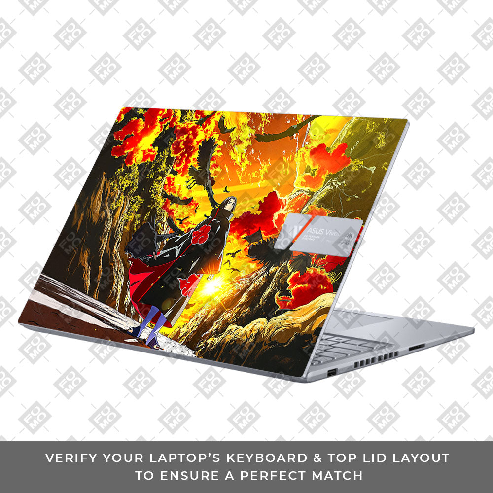 Itachi with Flock of Crows Asus VivoBook 16X K3605 Laptop Skin