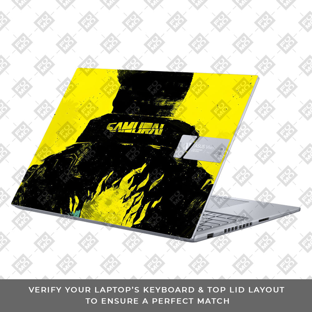 Backlit SAMURAI Jacket Asus VivoBook 16X K3605 Laptop Skin