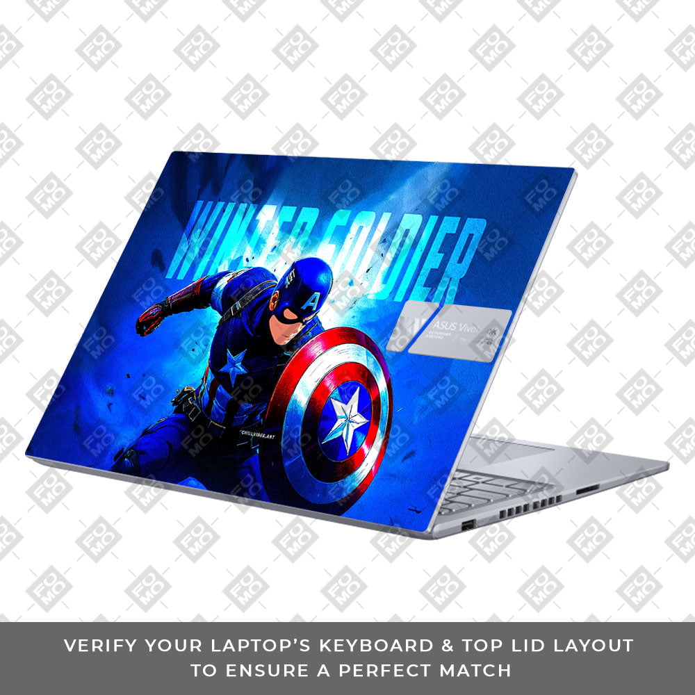 Shield of Justice Captain America Asus VivoBook 16X K3605 Laptop Skin