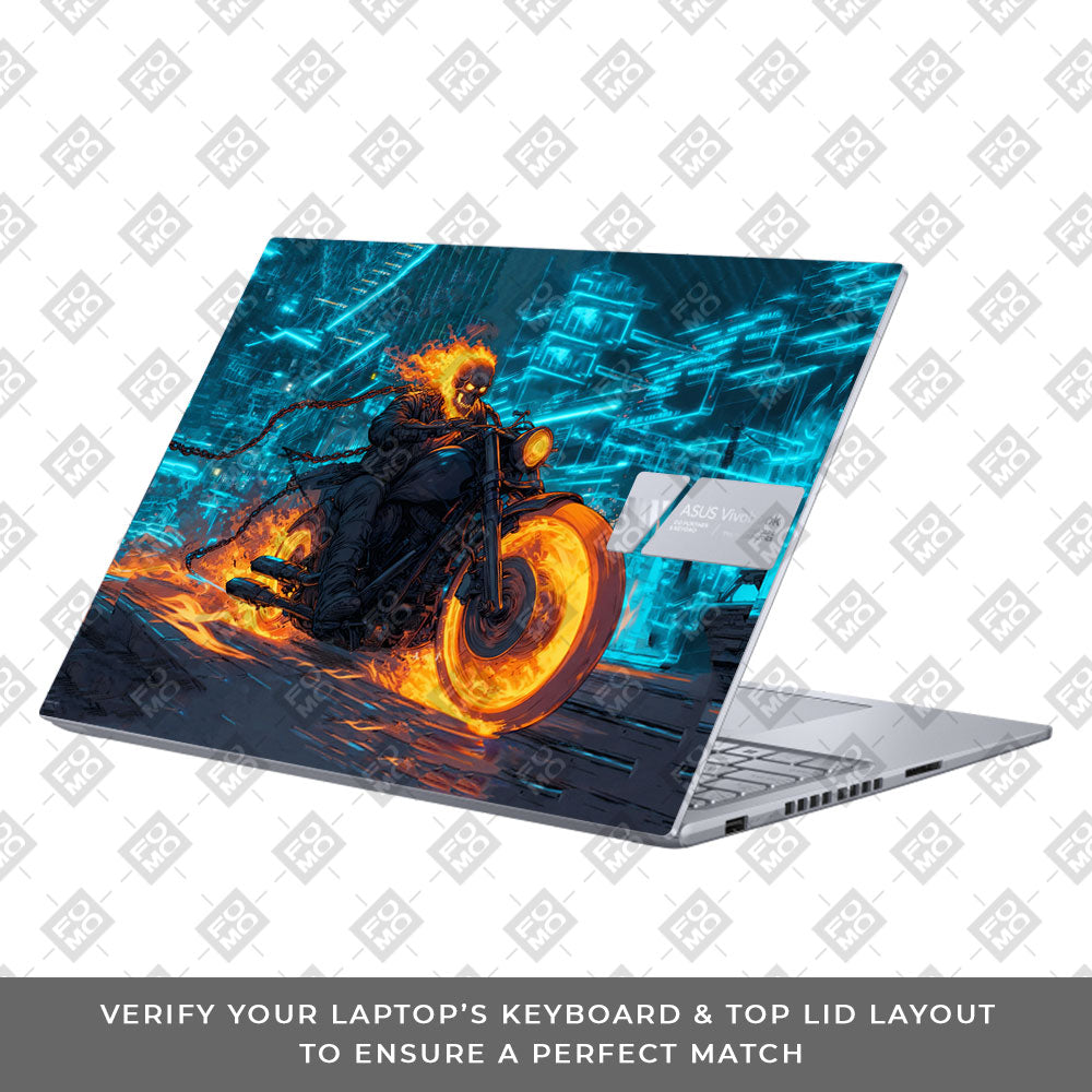 Hellfire Rider Asus VivoBook 16X K3605 Laptop Skin