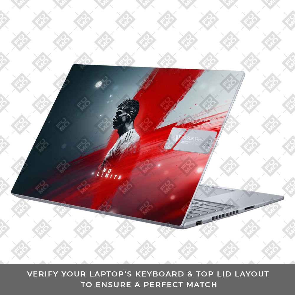No Limits Ronaldo Spirit Asus VivoBook 16X K3605 Laptop Skin