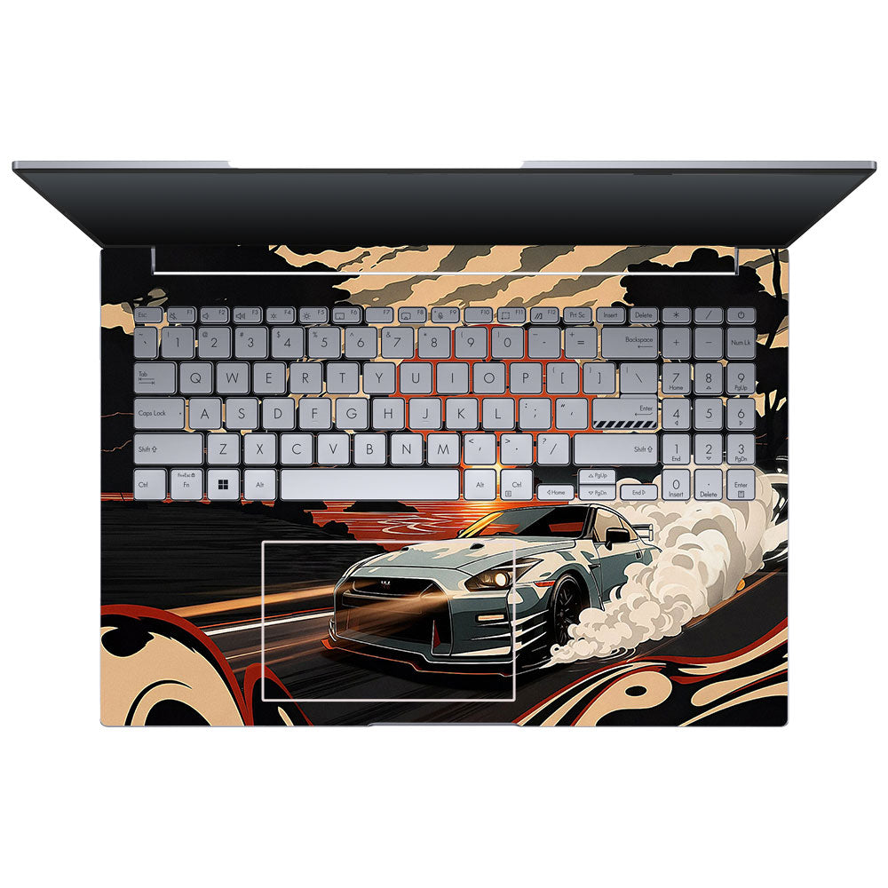 Samurai Rising Sun GTR Asus VivoBook 16X K3605 Laptop Skin