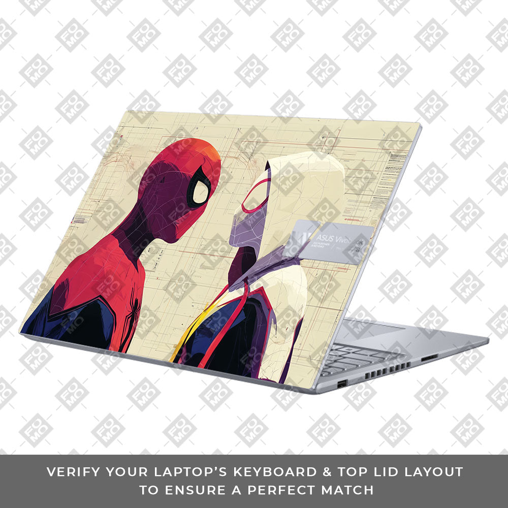 Spider Man X Spider Gwen Asus VivoBook 16X K3605 Laptop Skin