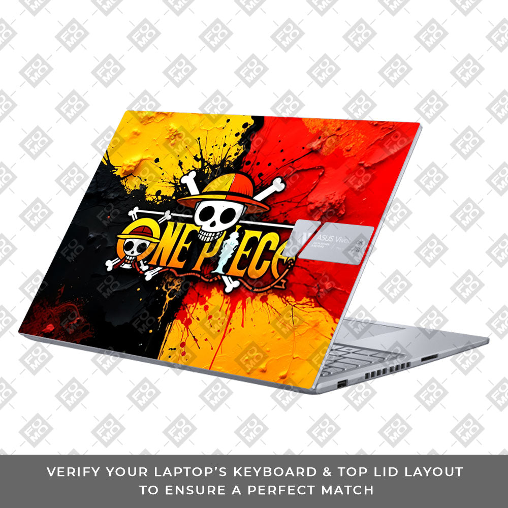 One Piece Paint Splash Asus VivoBook 16X K3605 Laptop Skin