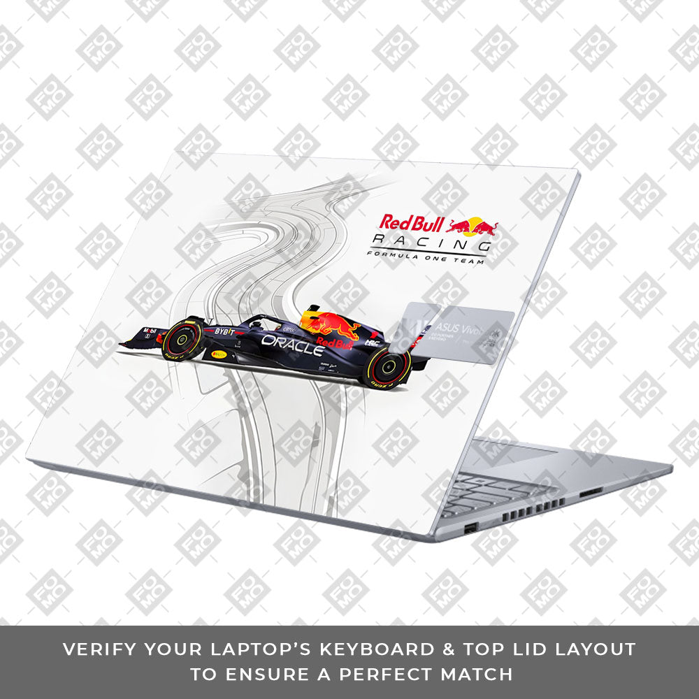 Red Bull Racing in Action Asus VivoBook 16X K3605 Laptop Skin
