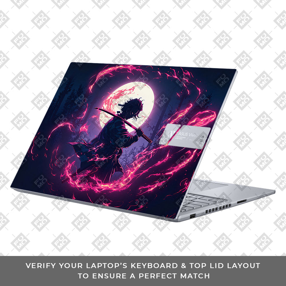 Tanjiro's Flame of Ember Asus VivoBook 16X K3605 Laptop Skin