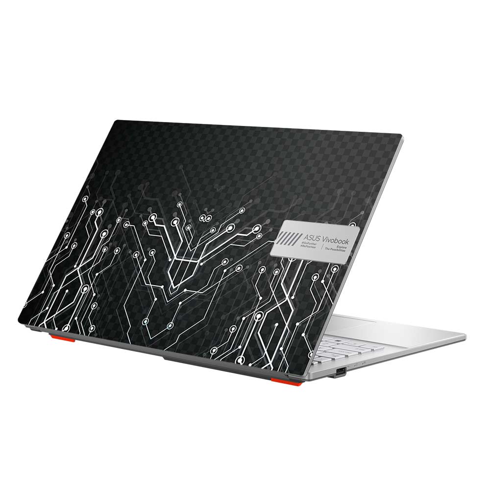 Black Digital Circuit Asus Vivobook Go 15 E1504G Laptop Skin