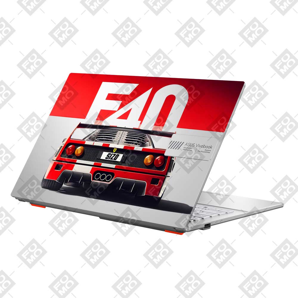 Transparent Ferrari F40 Asus Vivobook Go 15 E1504G Laptop Skin