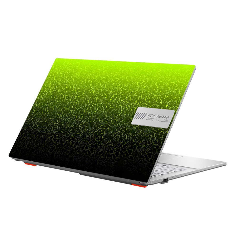 Lime Yellow to Black Gradient Asus Vivobook Go 15 E1504G Laptop Skin