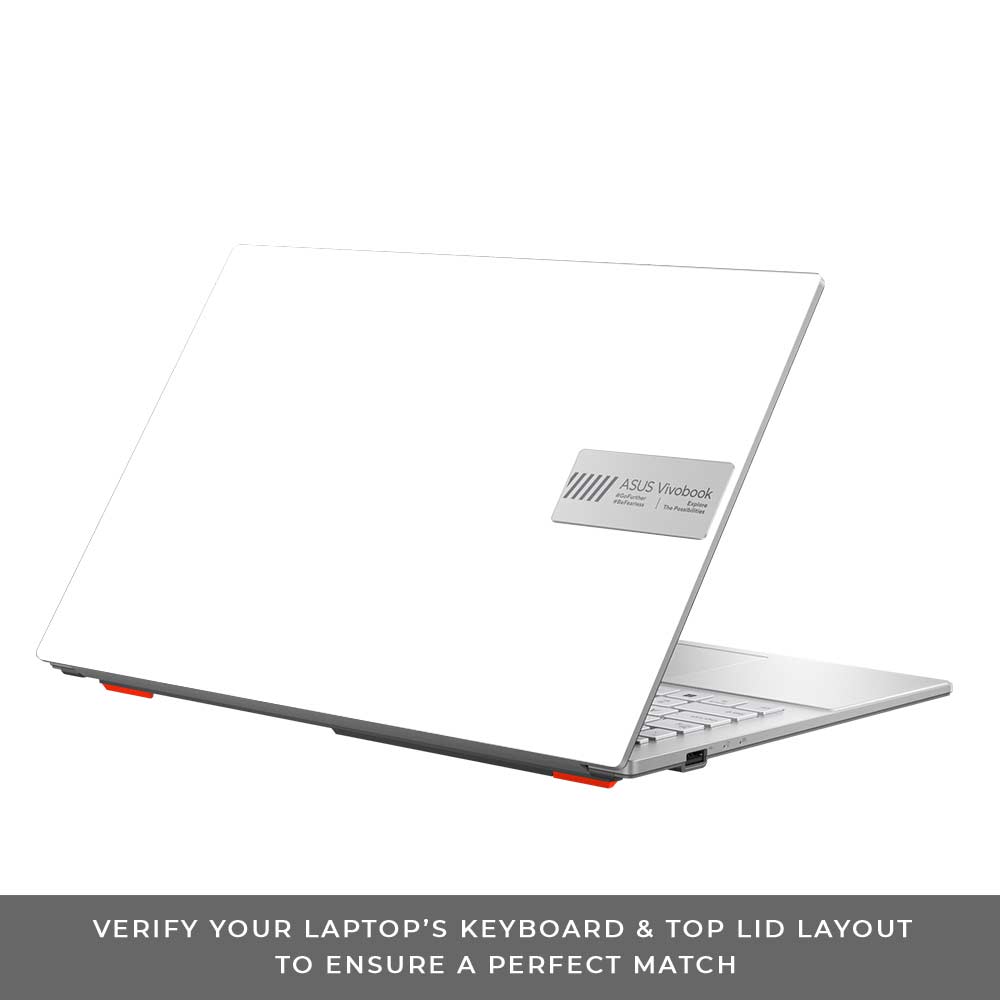 Textured White Asus Vivobook Go 15 E1504G Laptop Skin