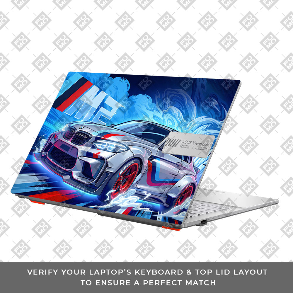 BMW M Performance Asus Vivobook Go 15 E1504G 3D Laptop Skin