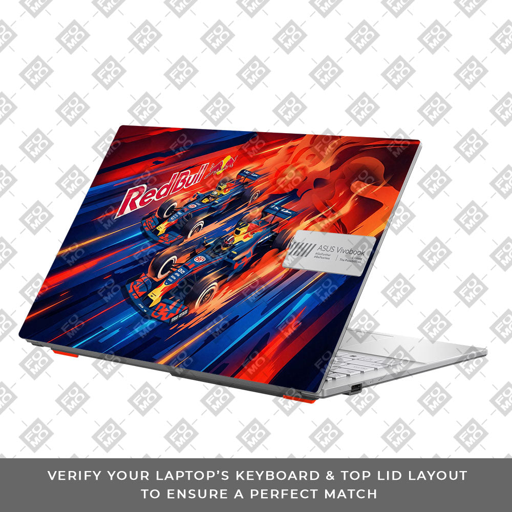 Red Bull Racing Velocity Asus Vivobook Go 15 E1504G Laptop Skin