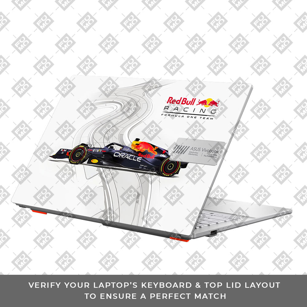 Red Bull Racing in Action Asus Vivobook Go 15 E1504G Laptop Skin