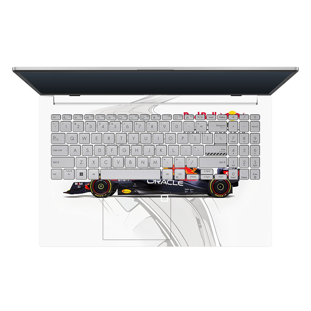 Red Bull Racing in Action Asus Vivobook Go 15 E1504G Laptop Skin