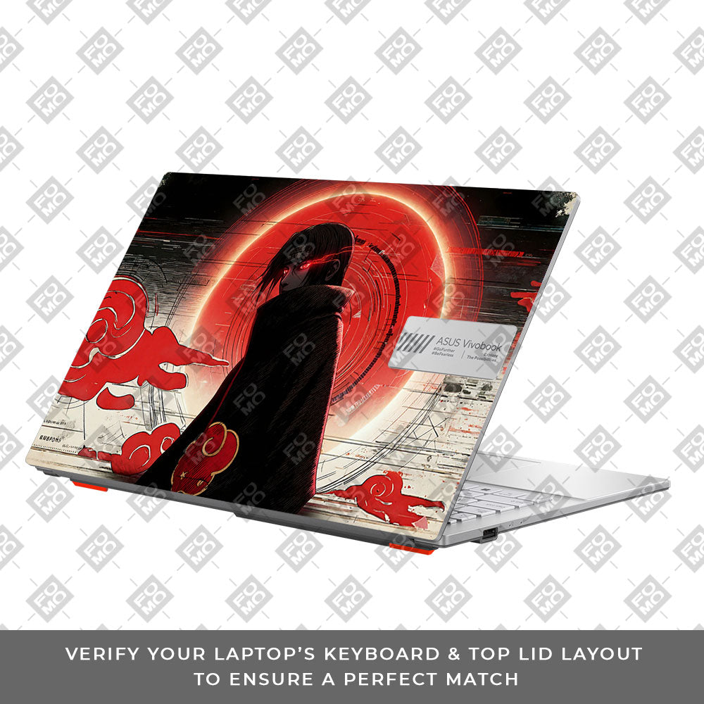 Itachi Uchiha Mark of the Akatsuki Asus Vivobook Go 15 E1504G Laptop Skin