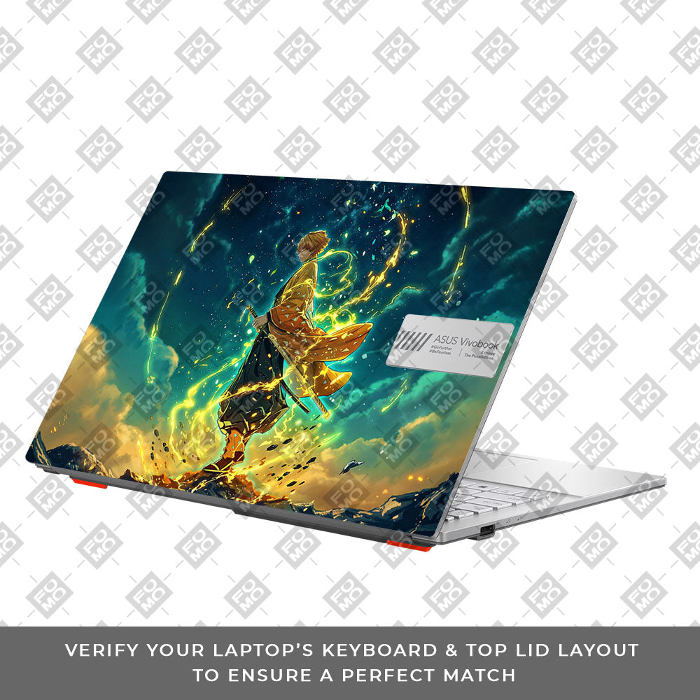 Zenitsu Thunder God Asus Vivobook Go 15 E1504G Laptop Skin