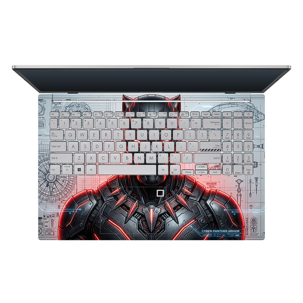 Black Panther Vibranium Tech Asus Vivobook Go 15 E1504G Laptop Skin