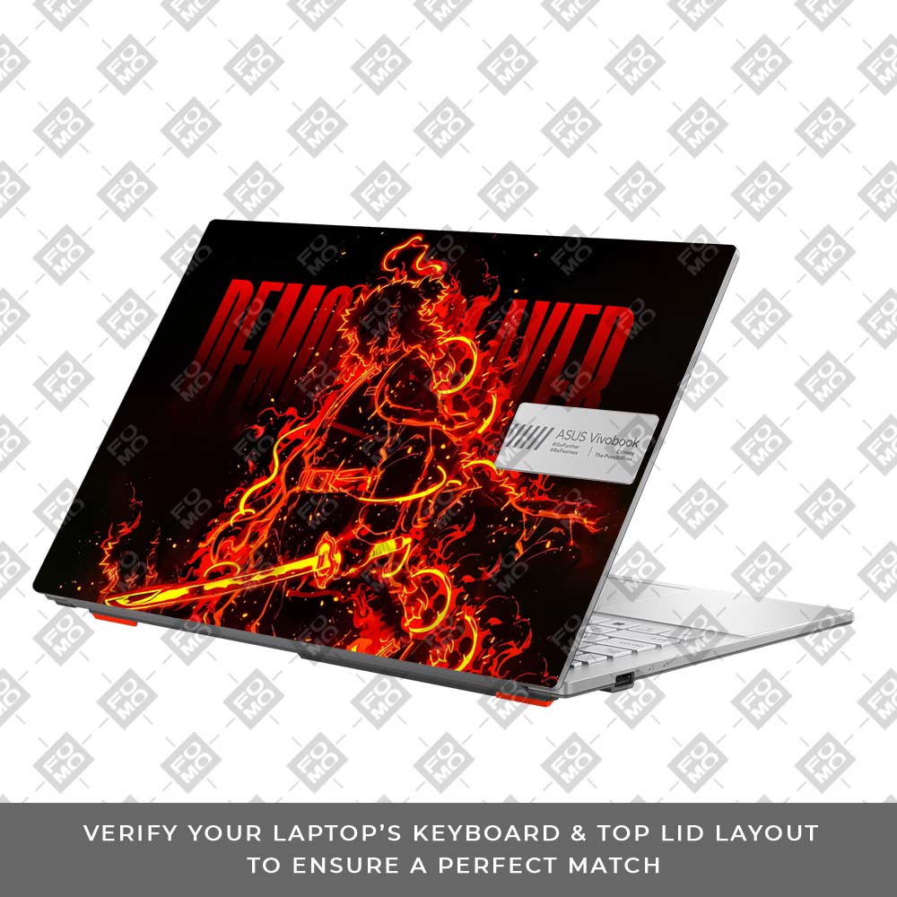 Rengoku Blazing Inferno Asus Vivobook Go 15 E1504G Laptop Skin