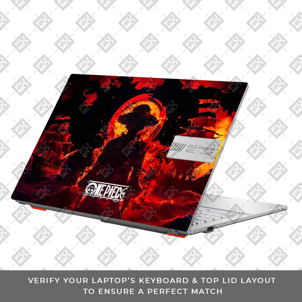Luffy's Burning Tide Asus Vivobook Go 15 E1504G Laptop Skin