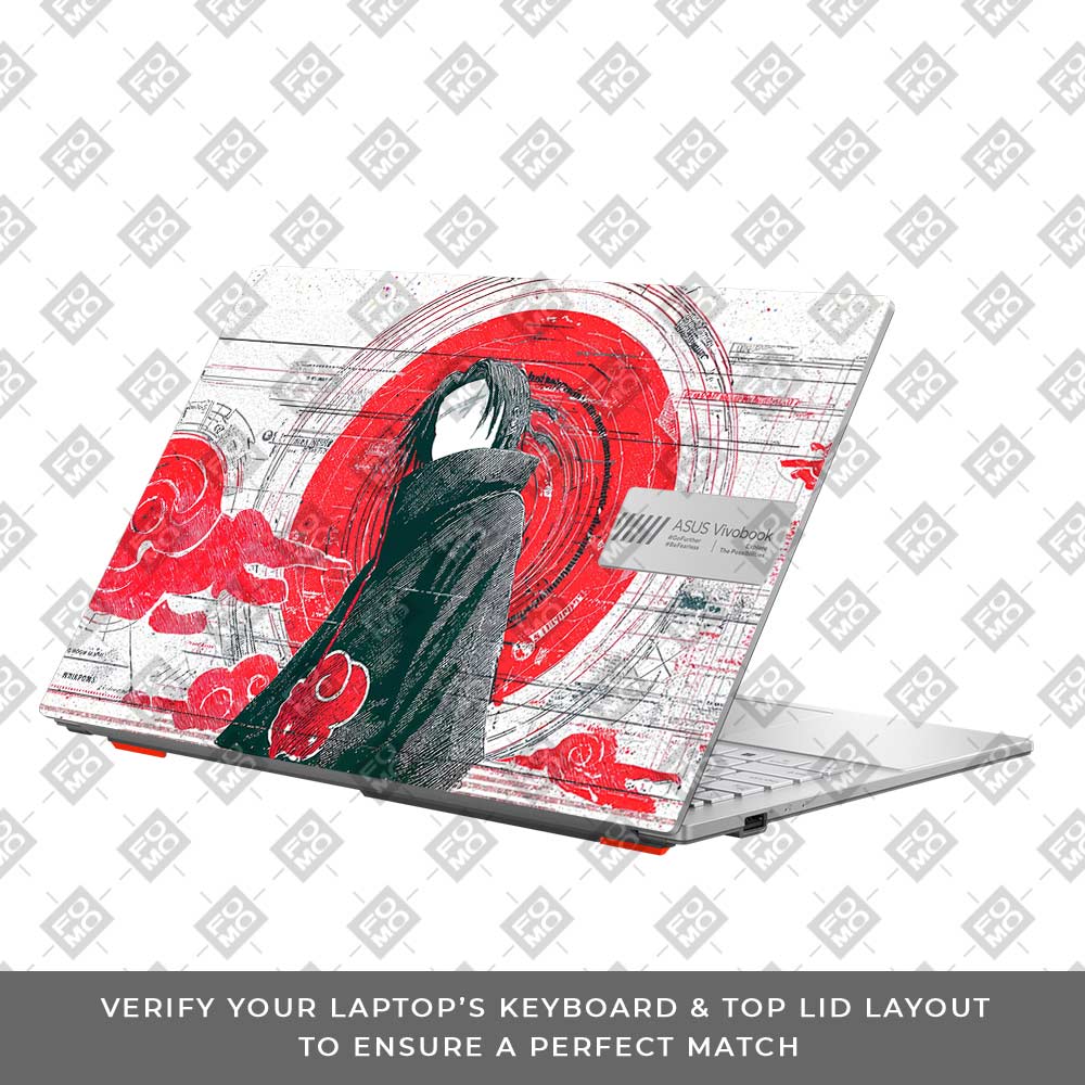 Itachi Uchiha Mark of the Akatsuki Asus Vivobook Go 15 E1504G Laptop Skin